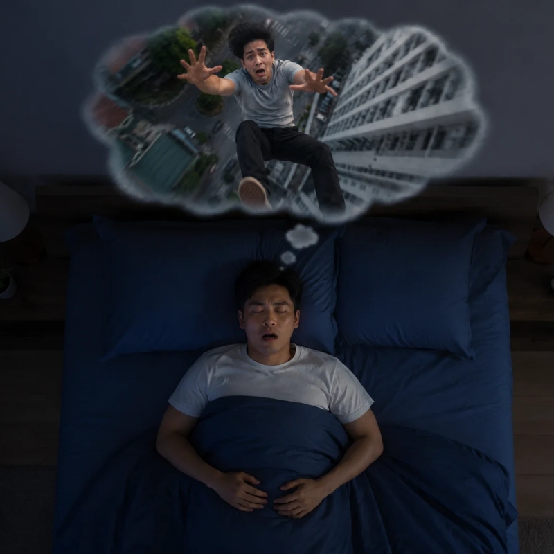 Mơ thấy bị rơi đánh con gì? Mơ rơi từ trên cao xuống, rơi thang máy