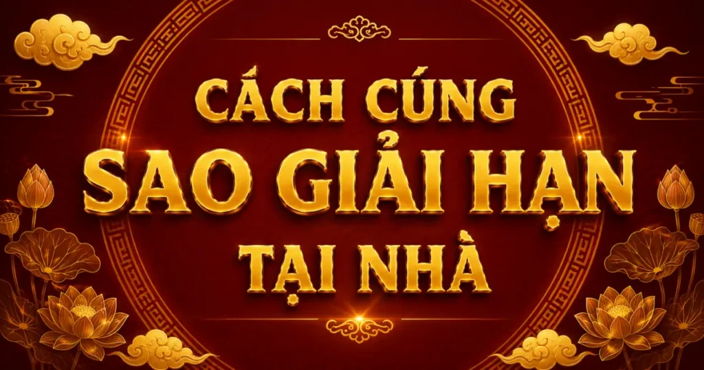 Cách cúng sao giải hạn tại nhà chuẩn 2026