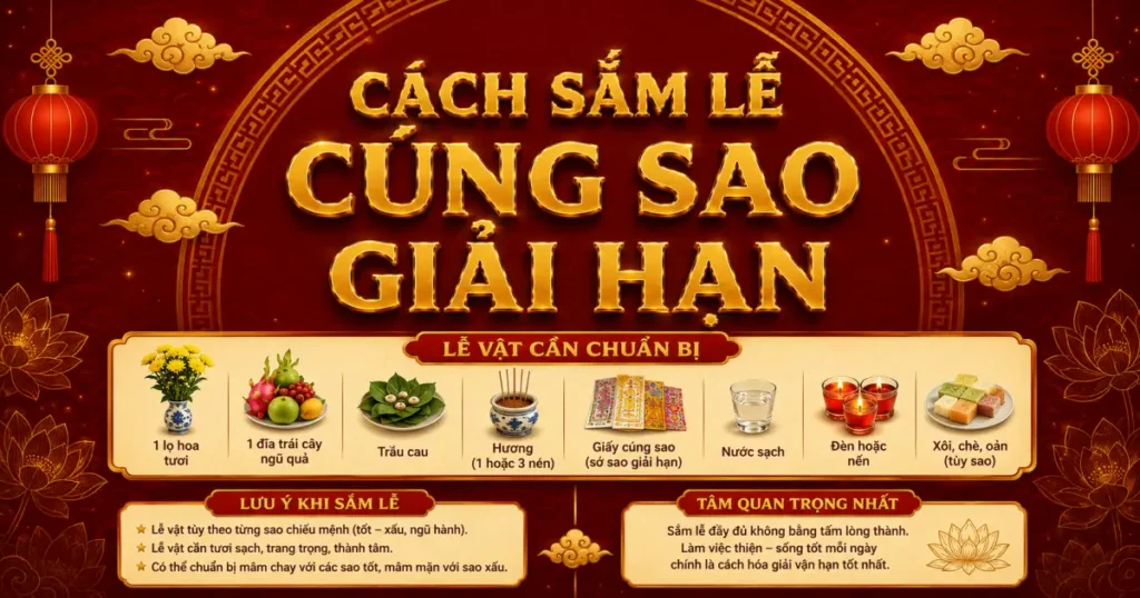 Cách sắm lễ cúng sao giải hạn