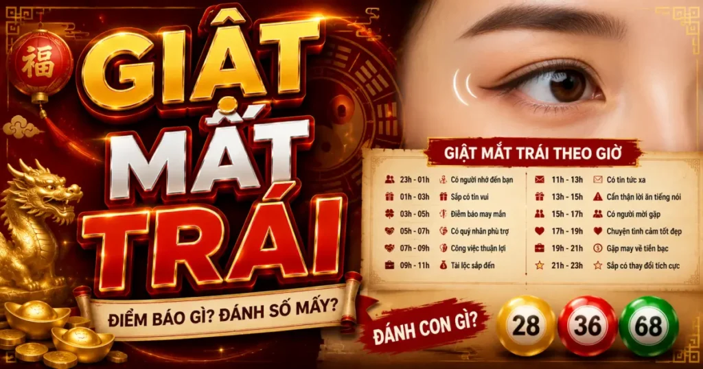 Mắt trái giật là điềm gì? Lý giải các thời điểm mắt trái giật trong ngày