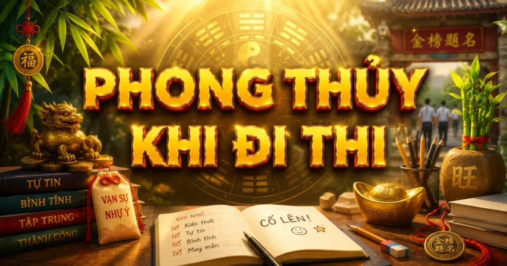 Mẹo phong thủy khi đi thi để được điểm cao dễ dàng