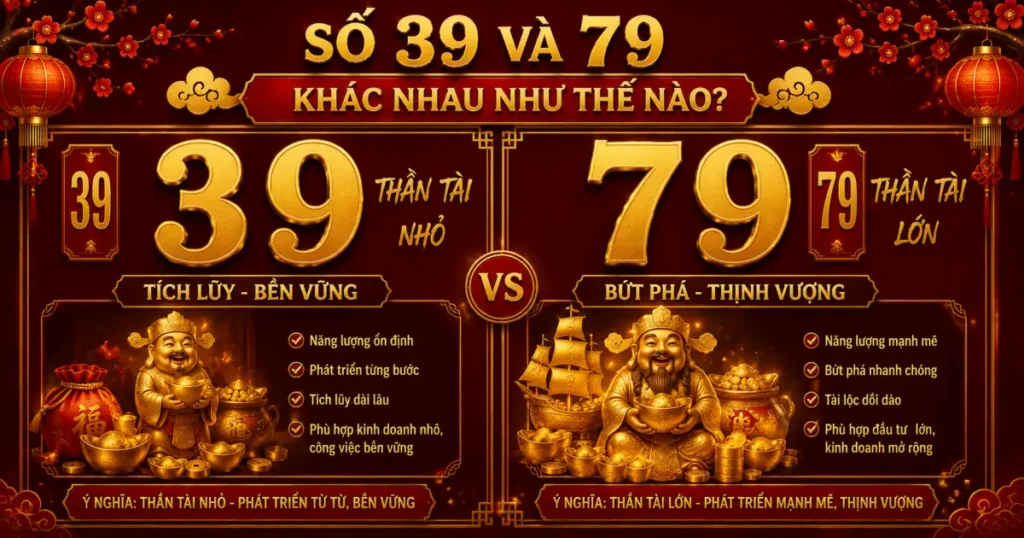 Số 39 và 79 khác nhau như thế nào? Giải thích chi tiết ý nghĩa