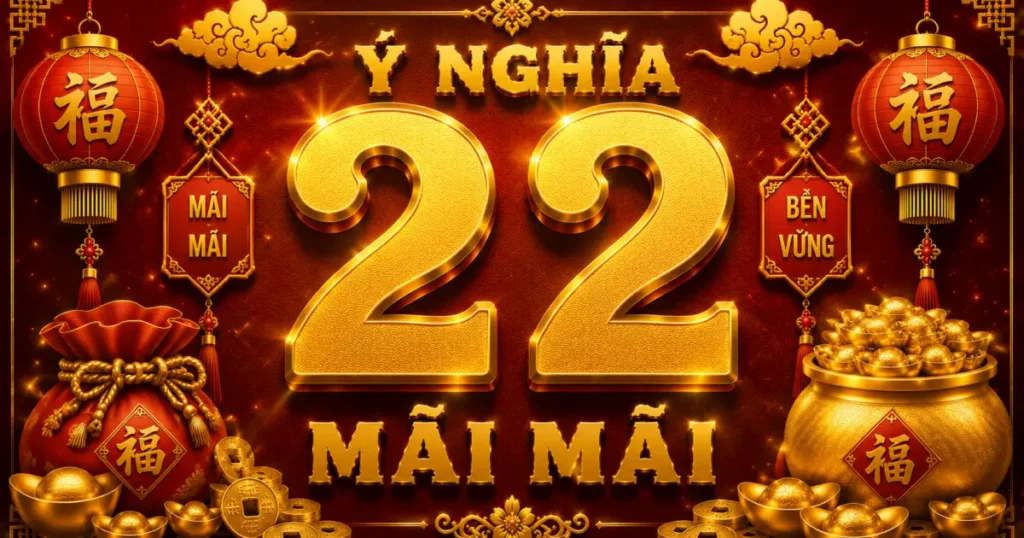 Ý nghĩa số 22 mãi mãi là gì trong dân gian và phong thủy