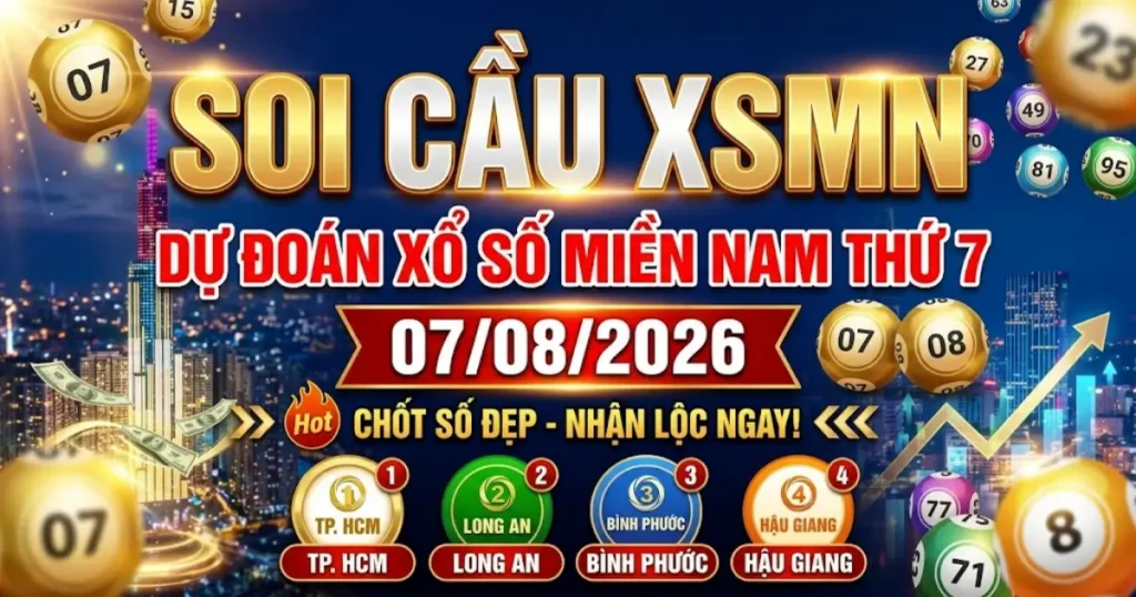 Soi cầu XSMN 07/08/2026 – Dự đoán xổ số miền Nam thứ 7
